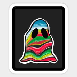 Sarape Ghost Sticker